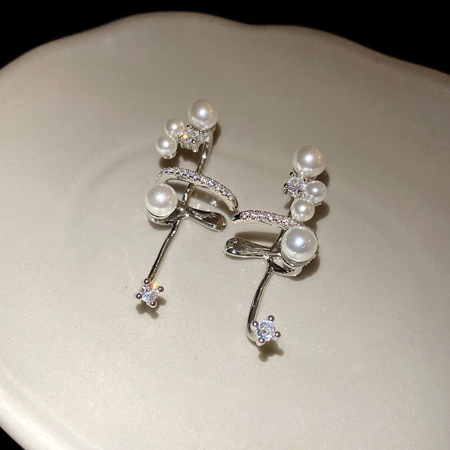 Tassel Ear Clip Vintage Court Style Rings