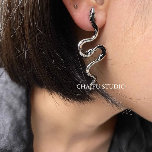 Big Snake Female Shape Collection Glazed Rings