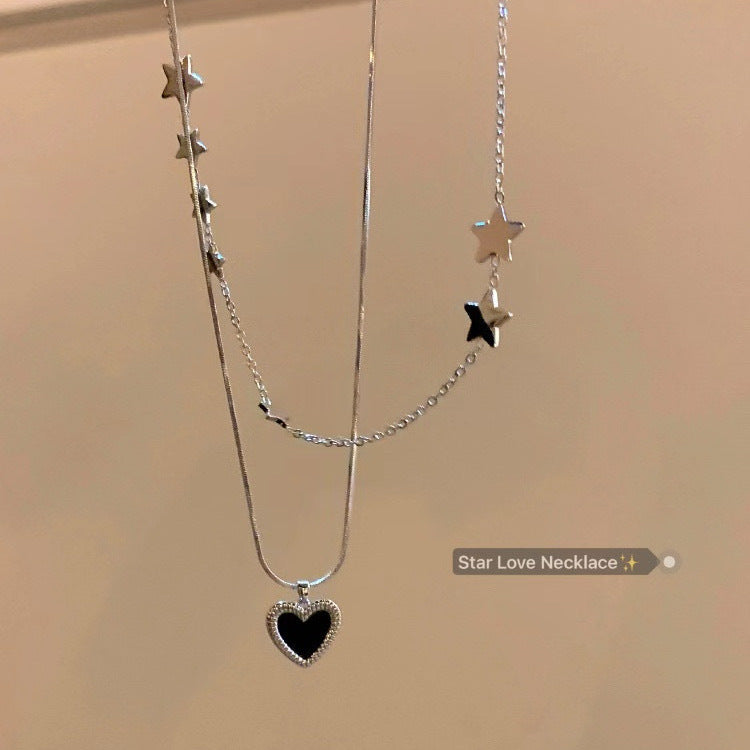 Women's Sweet Cool Tassel Love For Trendy Light Necklace