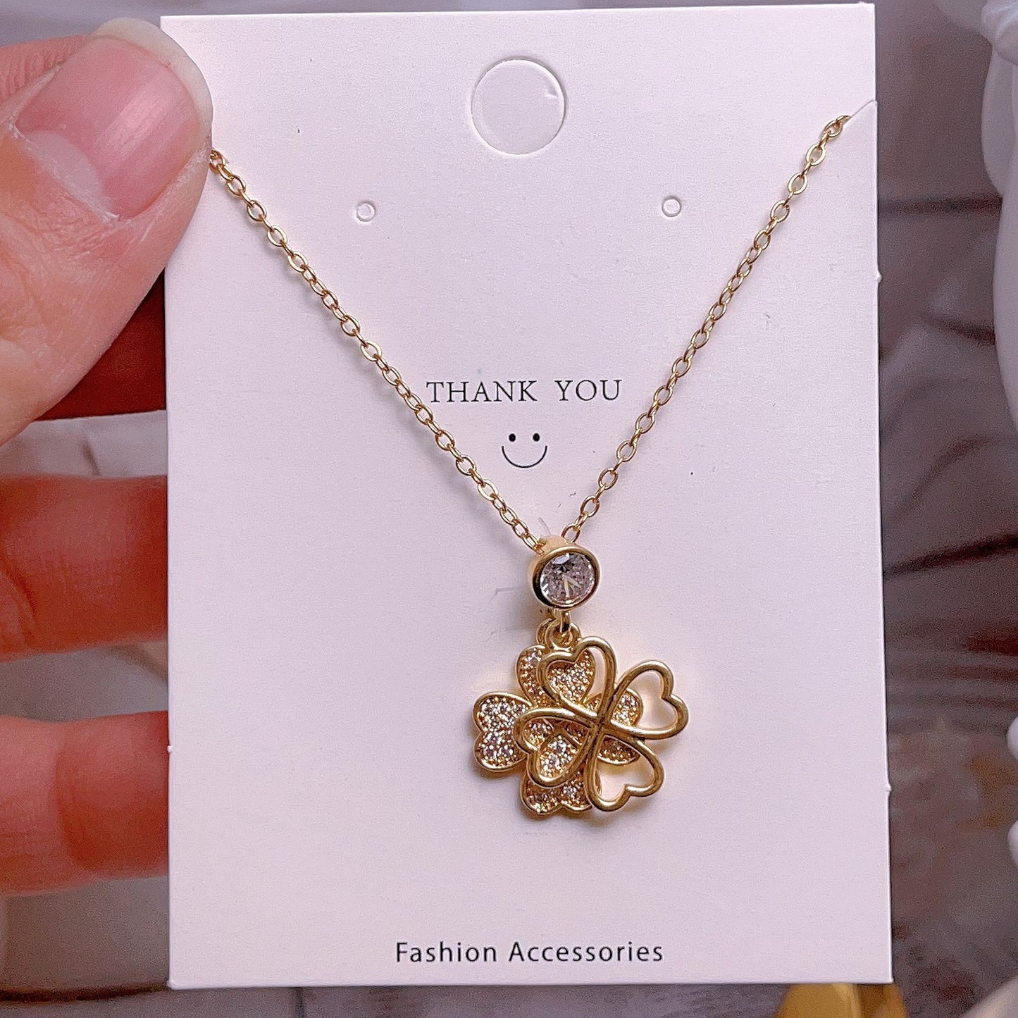 Women's Fashion Simple Love Design Light Luxury Necklace