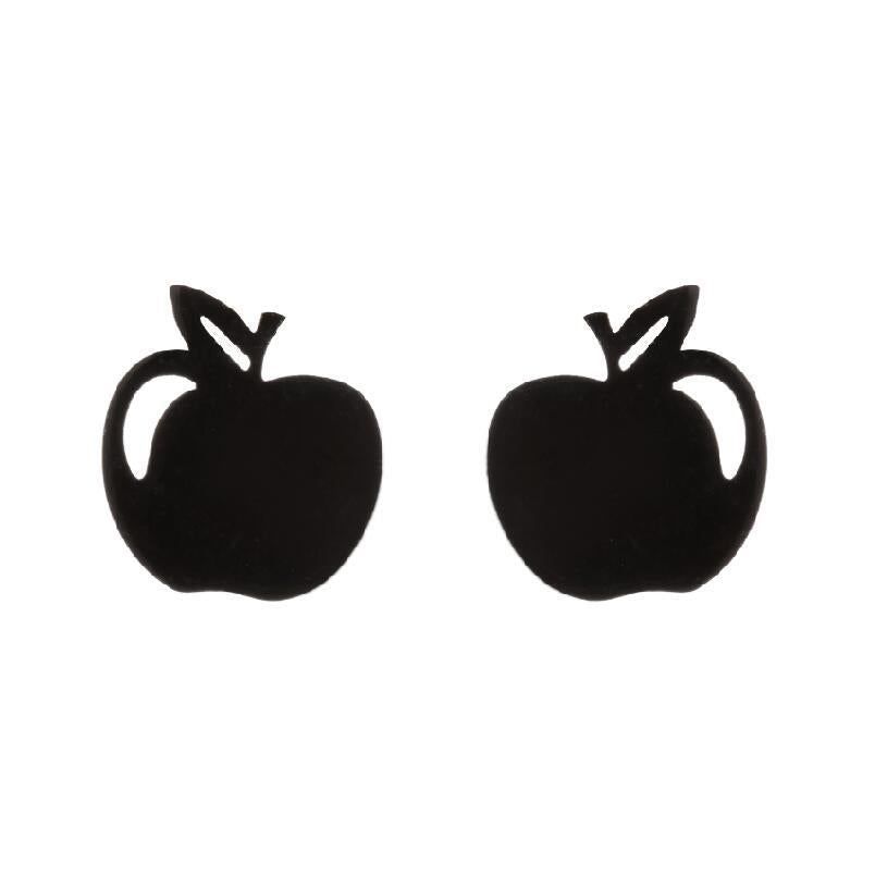 Stainless Steel Cherry Apple Small Ear Cold Wind Earrings