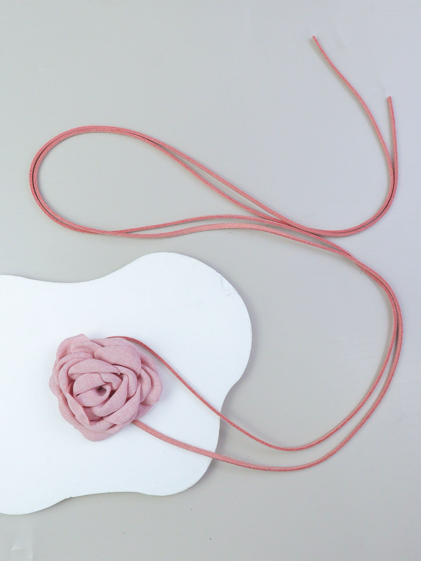 Women's Flower Strap Three-dimensional Rose Collar French Necklace
