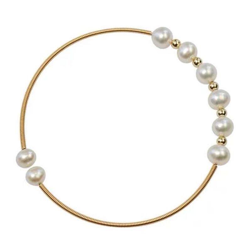 Women's Fresh Handmade Freshwater Pearl Irregular Exquisite Bracelets