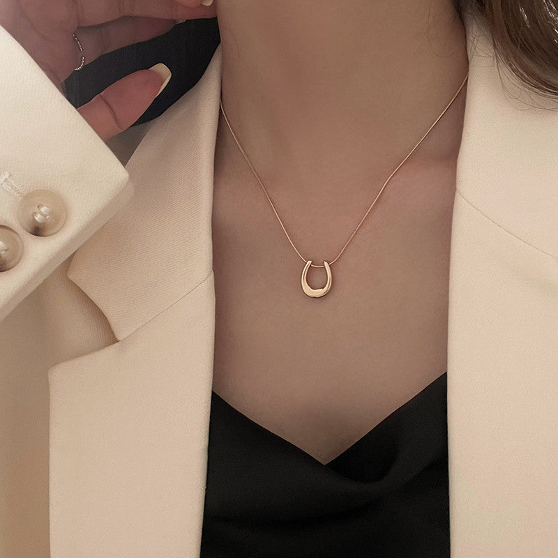 Women's Geometric U-shaped For Light Luxury Minority Necklaces