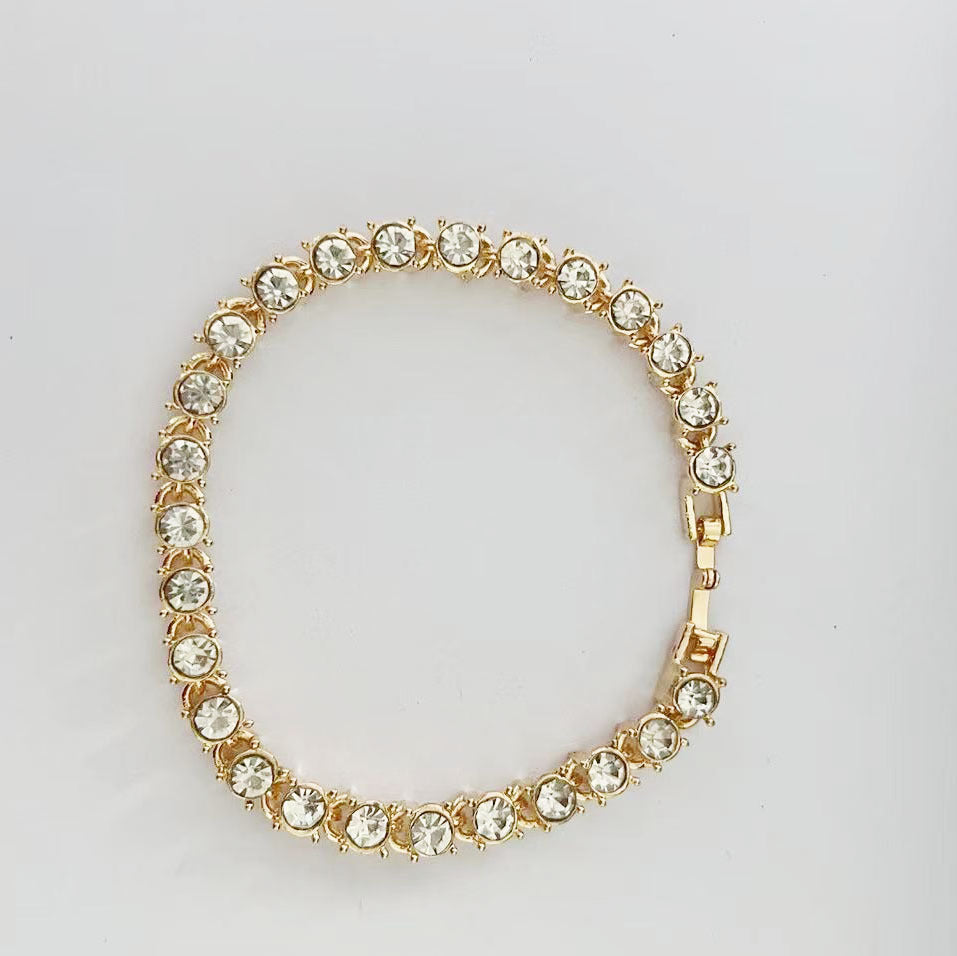Women's Style Simple Color Diamond Light Luxury Bracelet