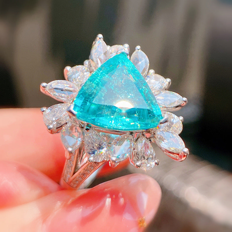 Women's Live Broadcast With Cotton Imitation Natural Style Temperament Open Ring