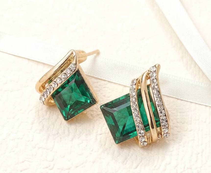 Elegant High Sense Rhinestone Female Crystal Simplicity Personalized Rings