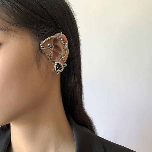 Sweet Cool Flower Elf Female Personality Creative Snake-shaped Earrings