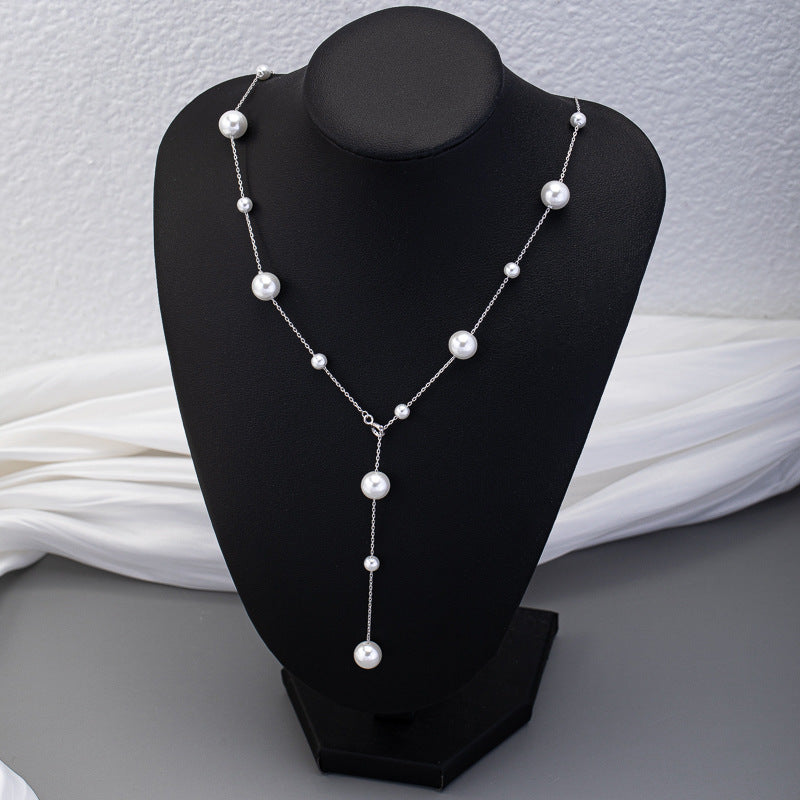 Women's Pearl High-grade Ornament Beaded Clavicle Chain Necklaces