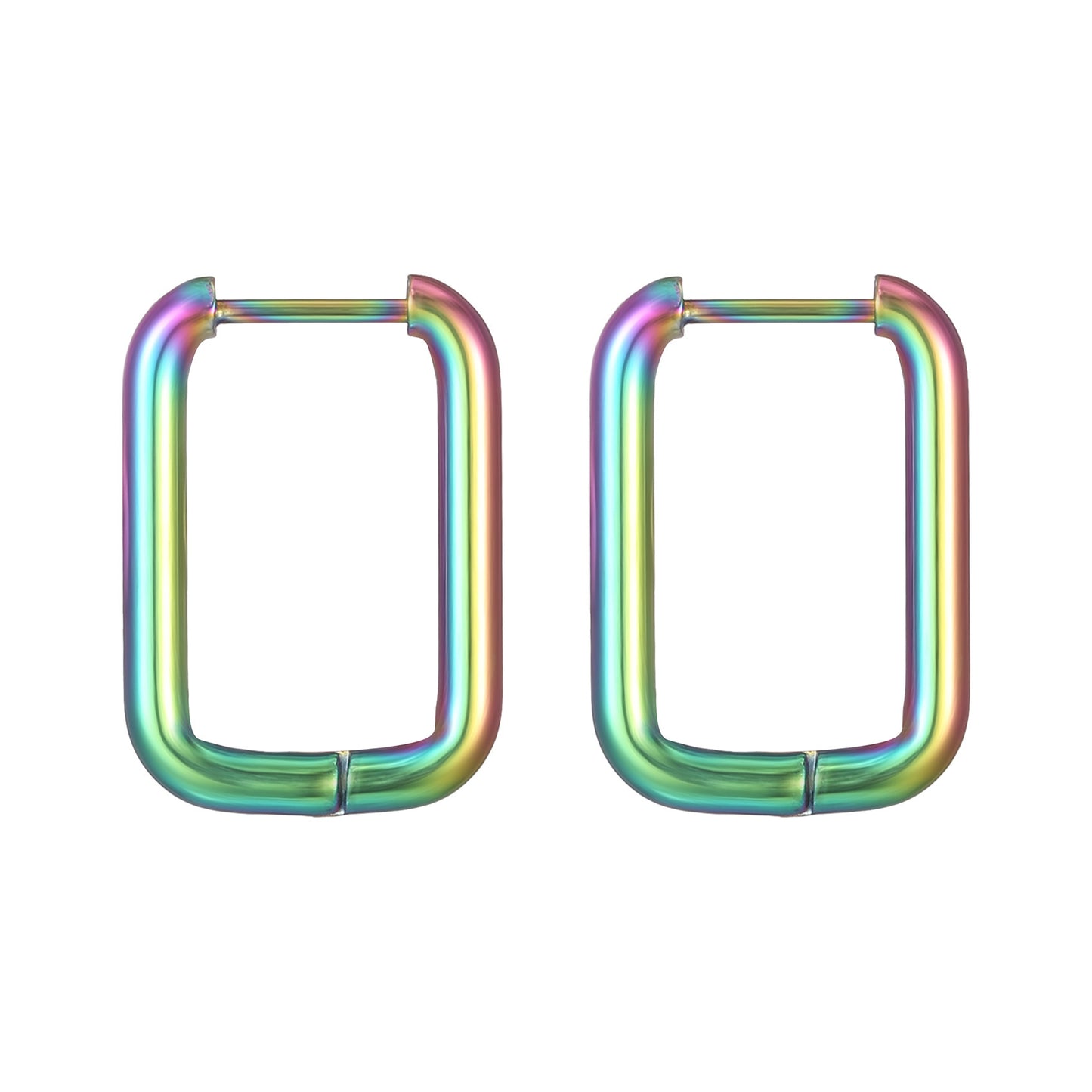 Geometric Shaped Stainless Steel Clip Trendy Fashion Five-pointed Star Peach Ear Buckle