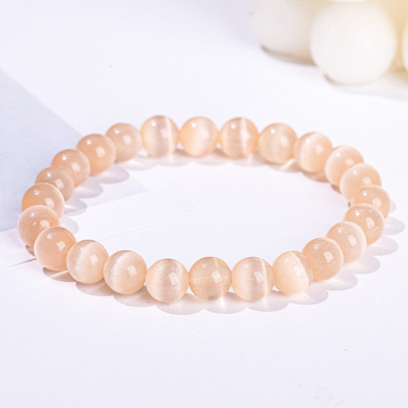 Sea Blue Opal Crystal High Goods Hand High-grade White Bracelet