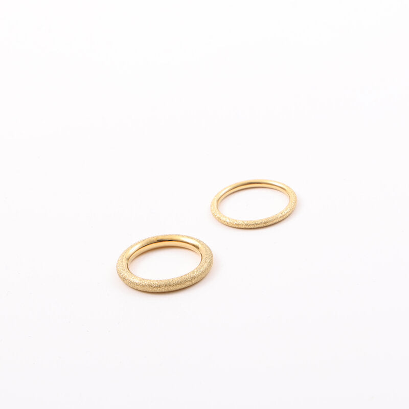 Steel Gold Plated Fine Seamless Index Rings