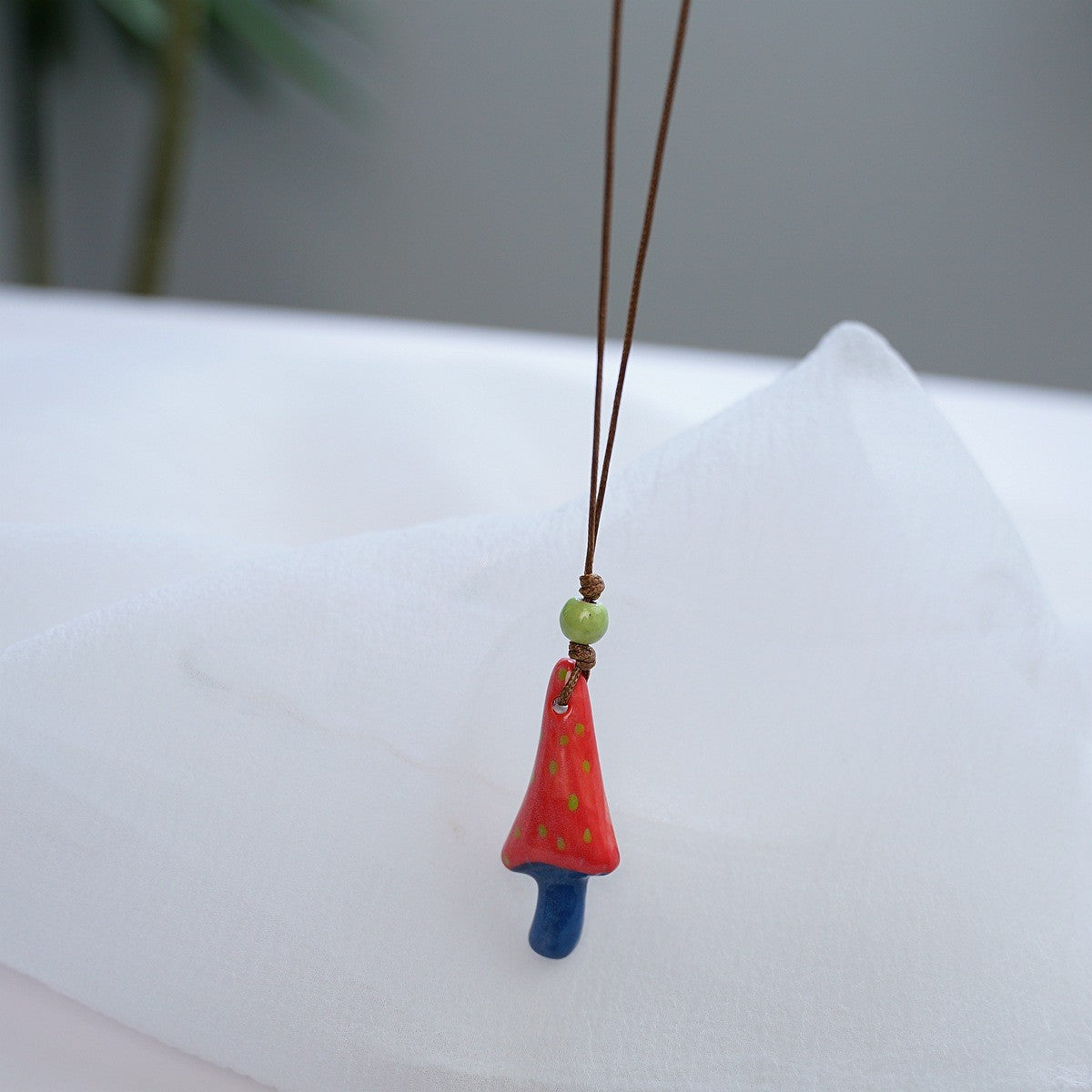 Style Personalized Trendy Ceramic Geometric Colorful Fish Long High-grade Necklace