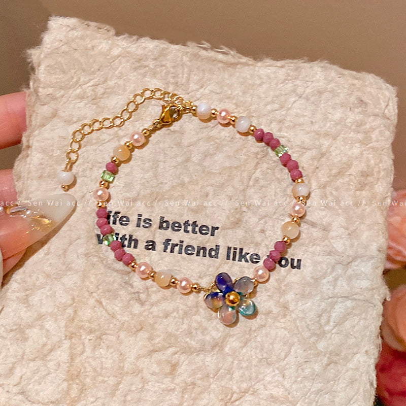 Wind Pearl Retro Minority Temperament Beaded High Sense Bracelet