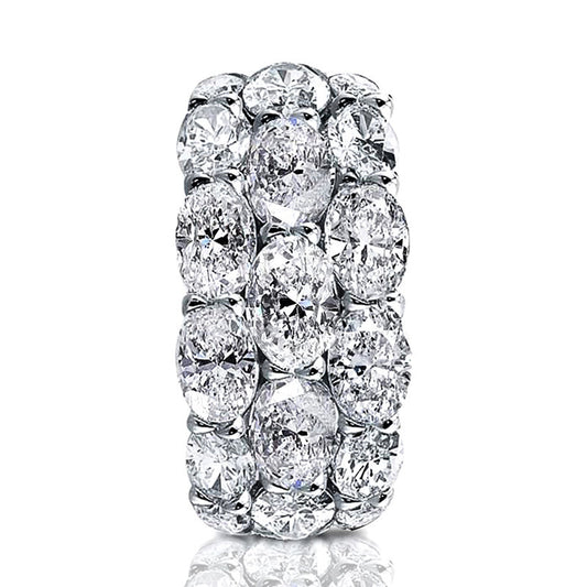Innovative Luxury Stackable Three-row Zircon Fair Rings