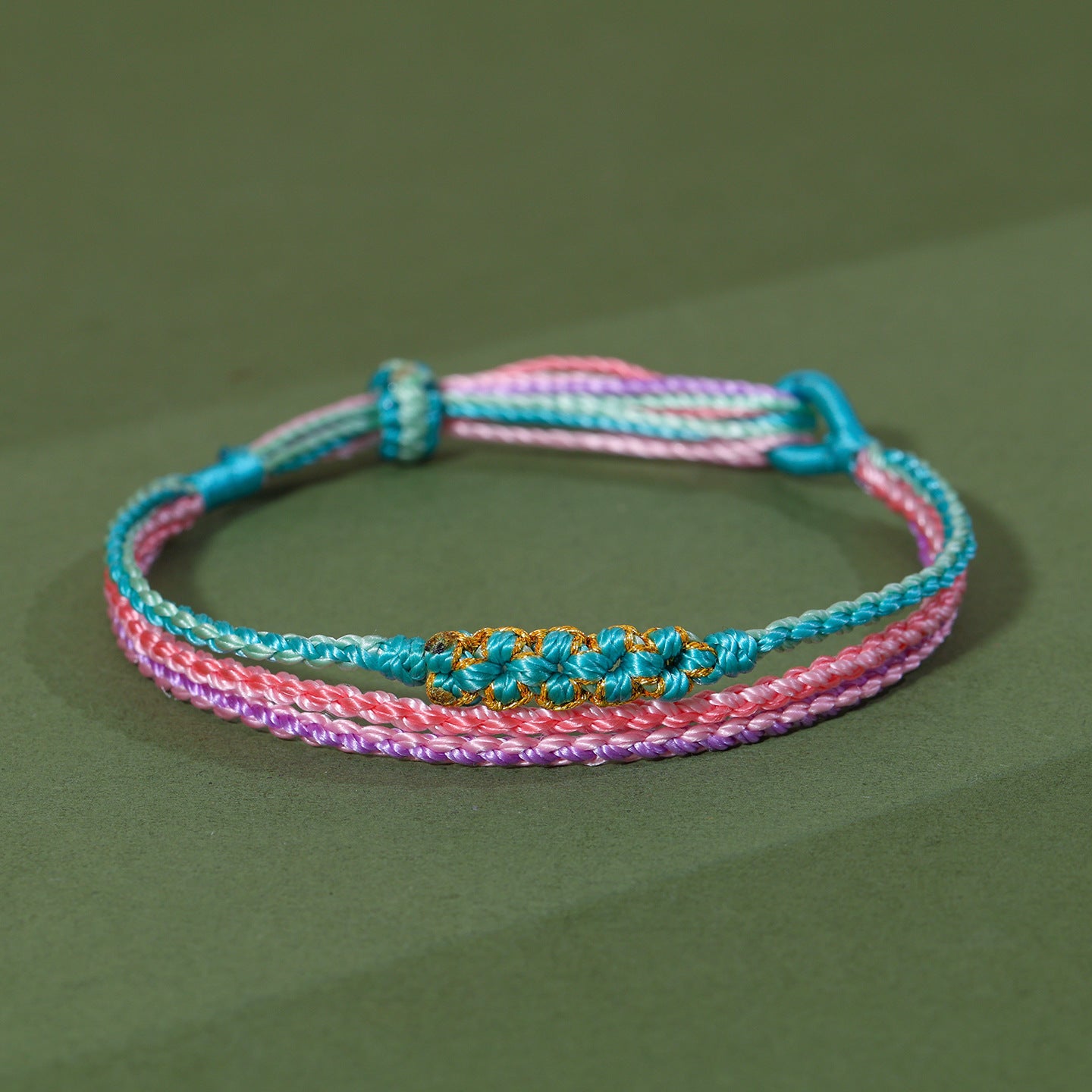 Festival Colorful Rope Ethnic Style Hand-woven Adult Small Sachet Carrying Bracelet