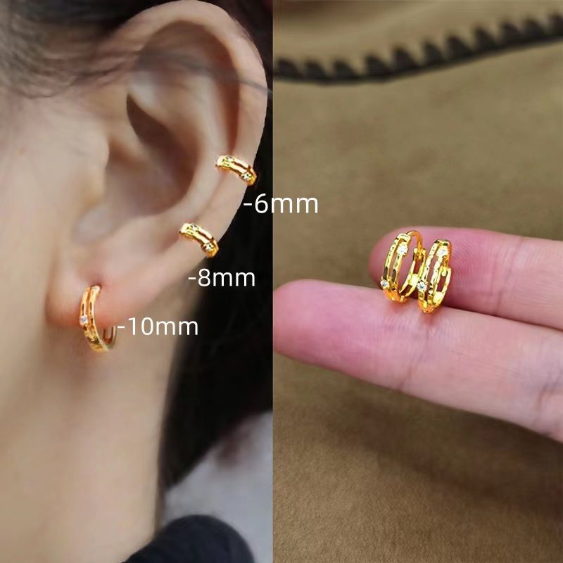 High-grade Round Eardrops Trendy Ear Clips Rings