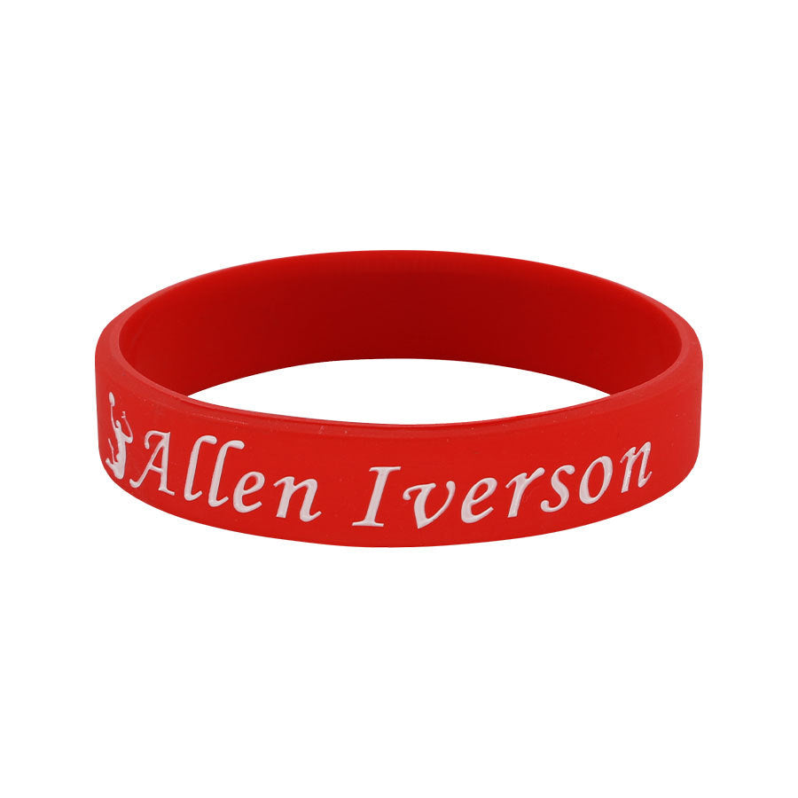 Star Concave Thickened Silicone Kobe James Basketball Bracelet