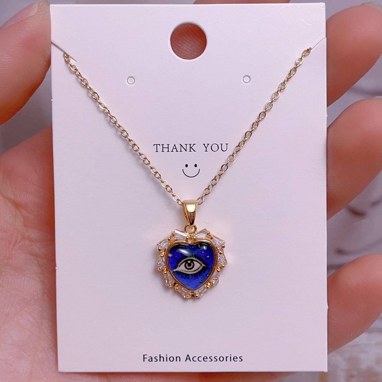 Eye Female Fashion Personality Titanium Steel Clavicle Necklaces