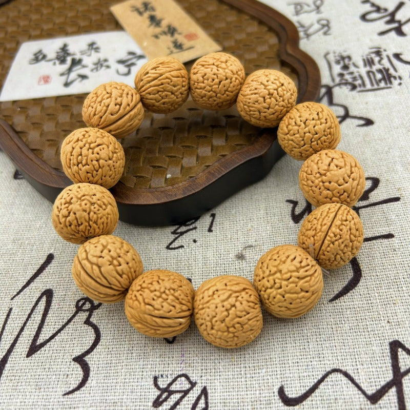 Crafts Peach Pit Single Circle Prayer Bracelet