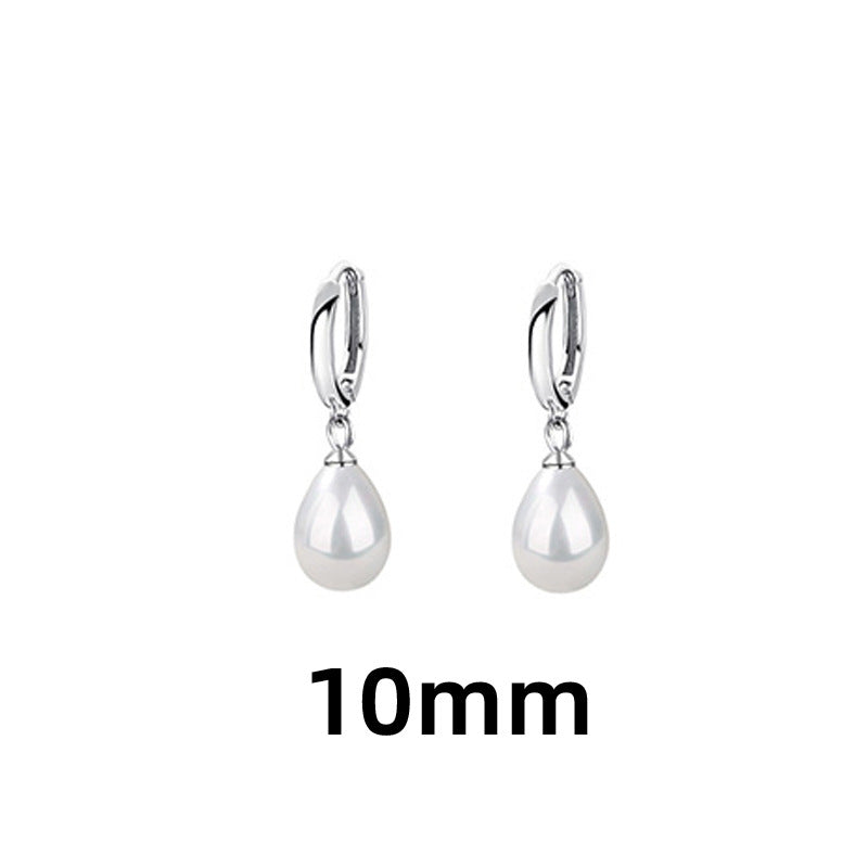 Irregular Pearl Clip Personality Ancient Style Shaped Baroque Earrings