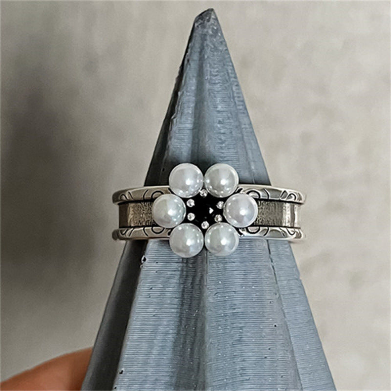 Women's Sier Simple Light Luxury High-grade Index Finger Open Rings