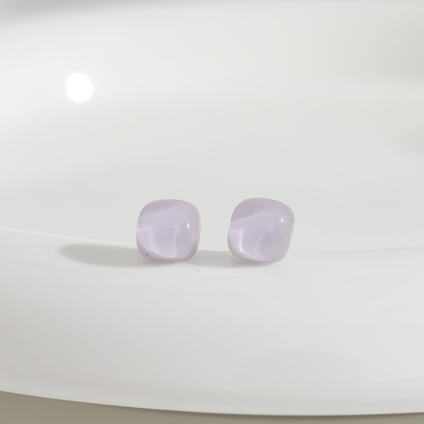 Women's Resin Square Fashion Fresh Small Simple Stud Earrings
