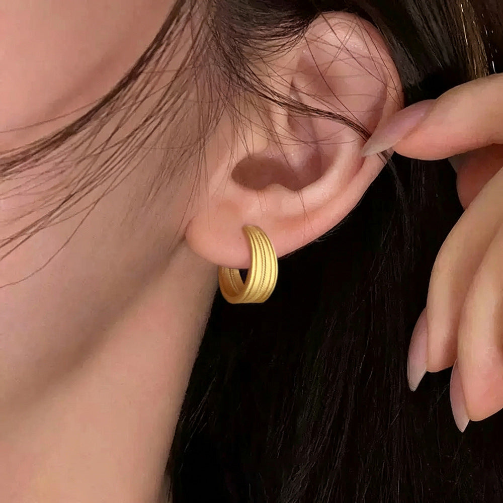 Women's Luxury High-grade Matte Collection Niche Elegant Earrings