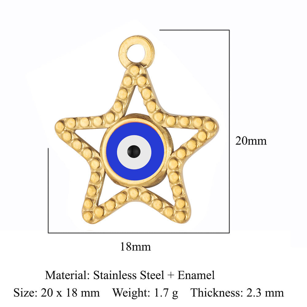 Eyes Stainless Steel Eye Of God Ornament Pendants