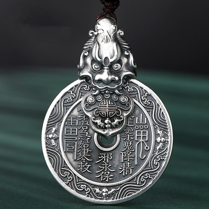 Men's Ghost Spending Money Thailand Sier Pi Necklaces