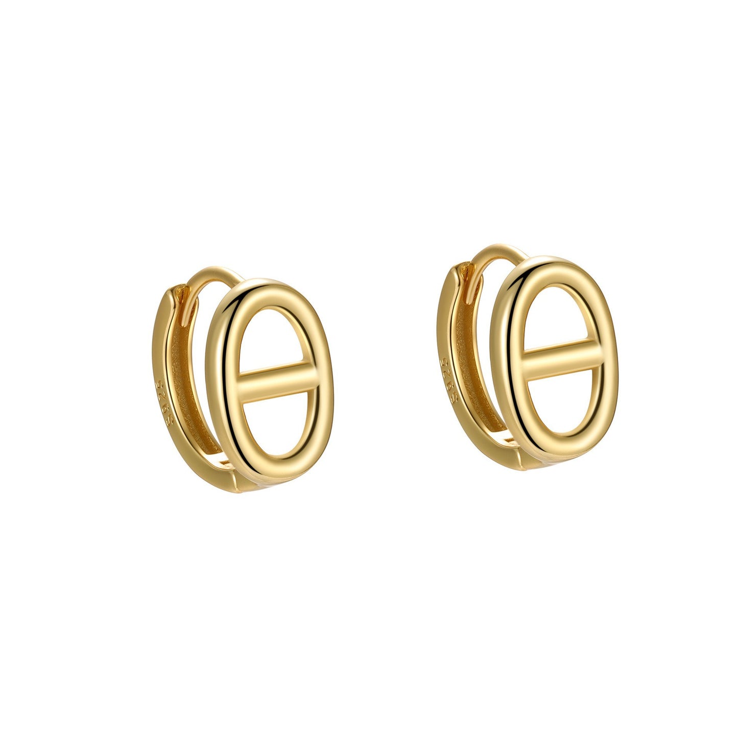 Women's Sterling Sier Zircon Fashion Ear Punk Earrings