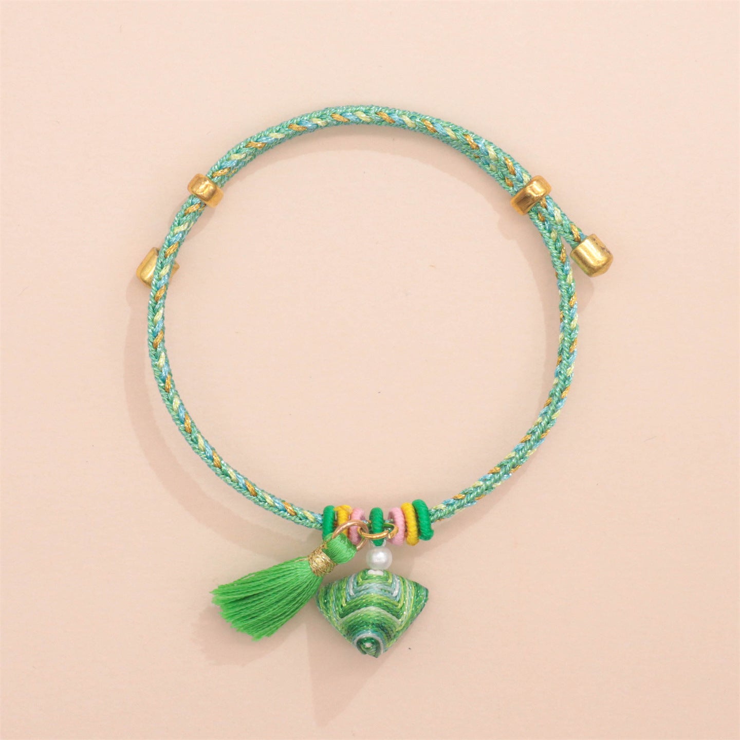 Festival Colorful Rope Carrying Strap Handmade Woven Bracelet