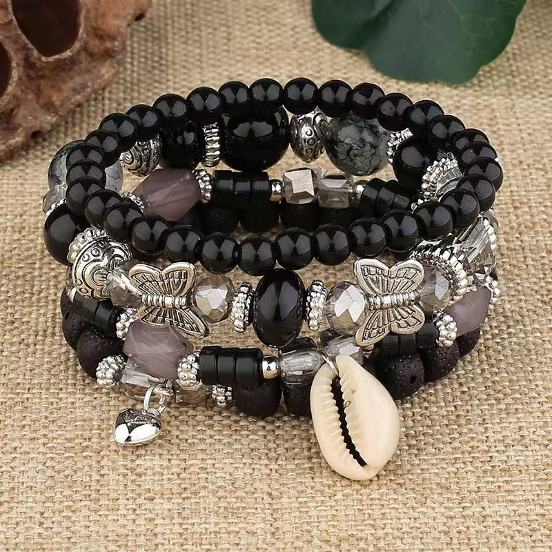 Women's Creative Vintage Shell Seaside Vacation Style Bohemian Stretch Bracelets