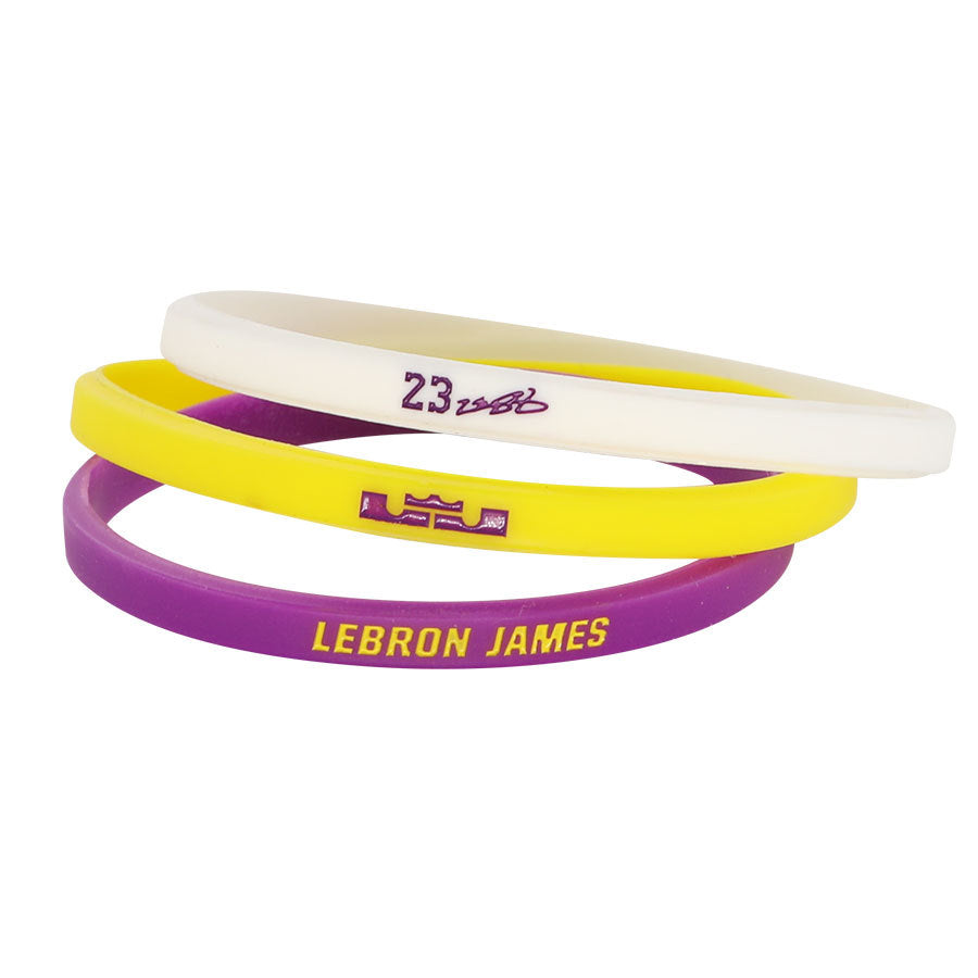Customized Basketball Star Three-piece Silicone Thin Bracelet