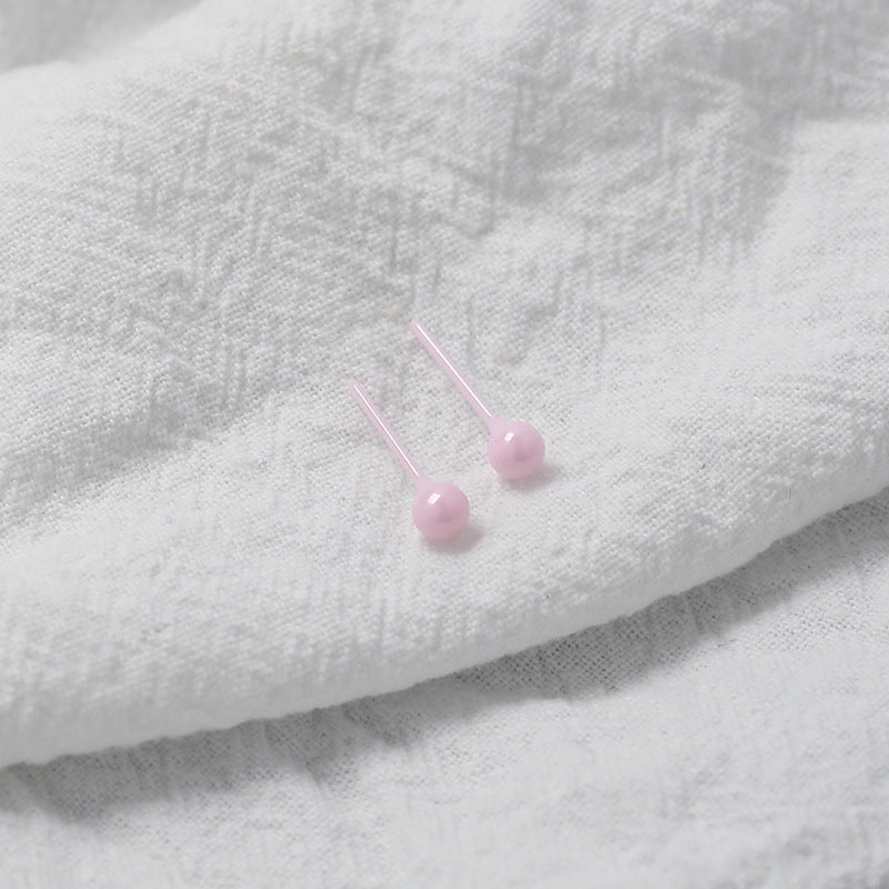 Ear Female Ceramic Bar Not Allergic Sleeping No Need Stud Earrings