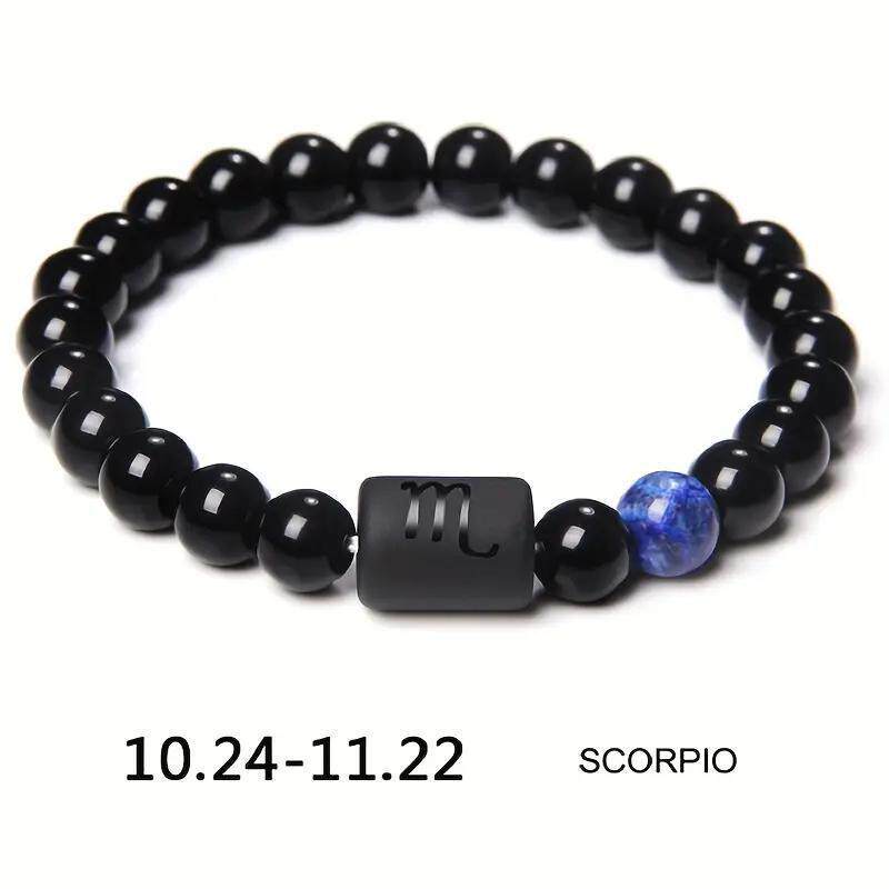 Xi Twee Constellation Elastic Tigereye Agate Bracelet