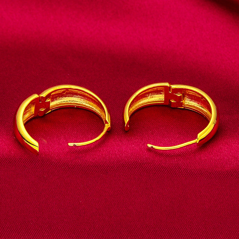 Women's Glossy Hidden Hook Fashion Thicken Earrings