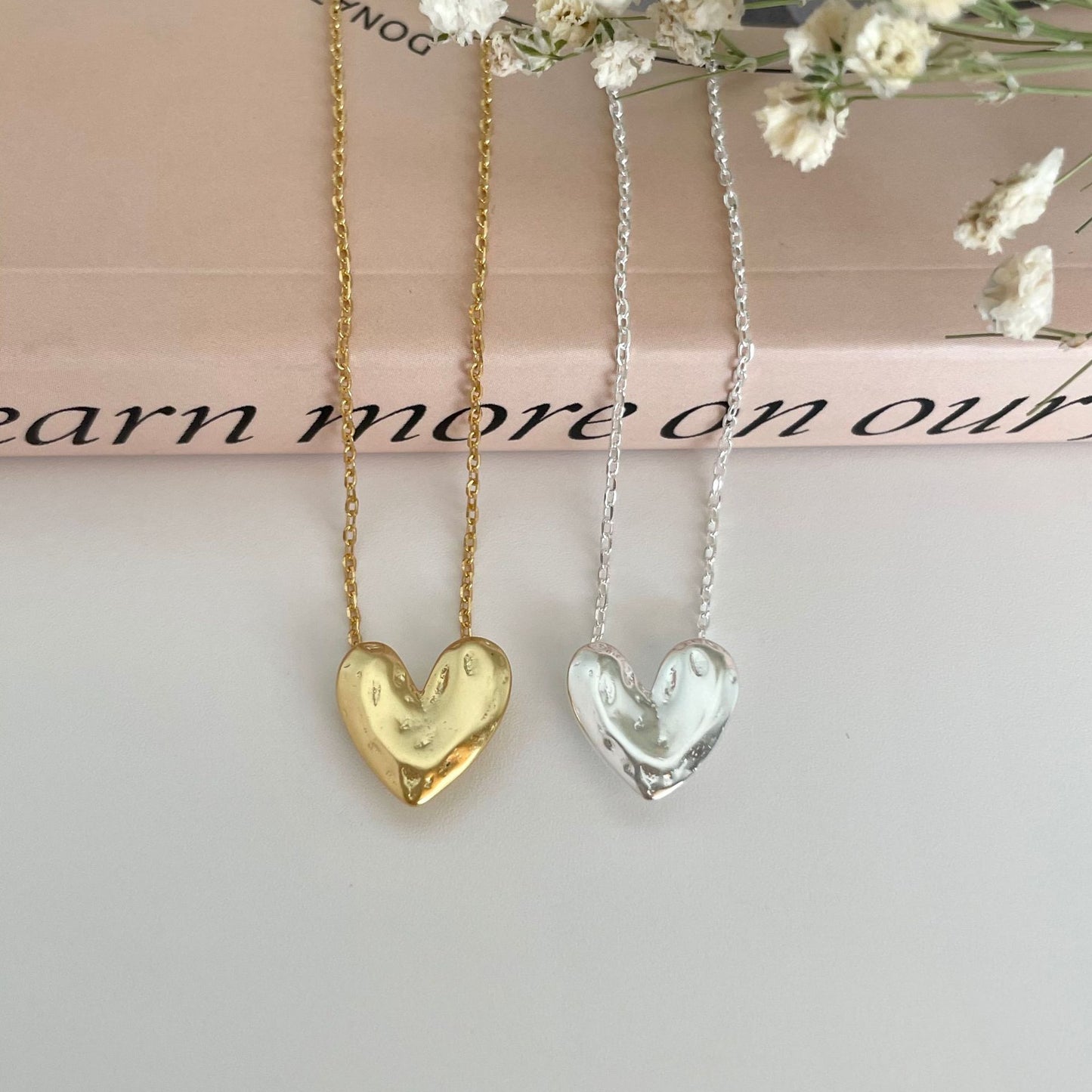 Korean Style Sterling Sier Shaped Frosted Necklaces