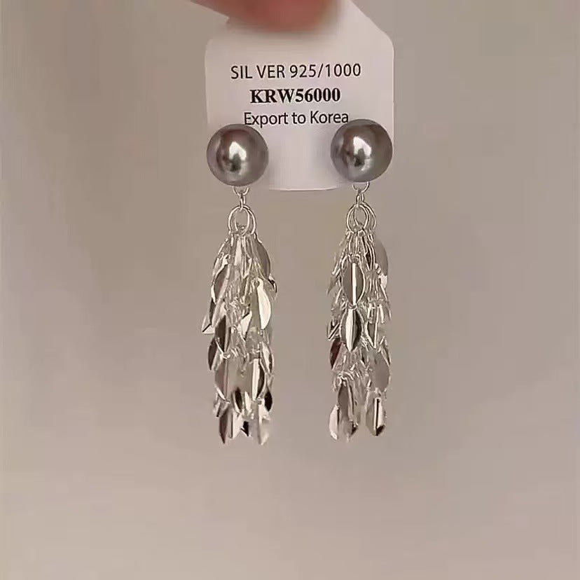 Luxury Pearl Water Drop Niche High Sense Temperament Fashion Earrings