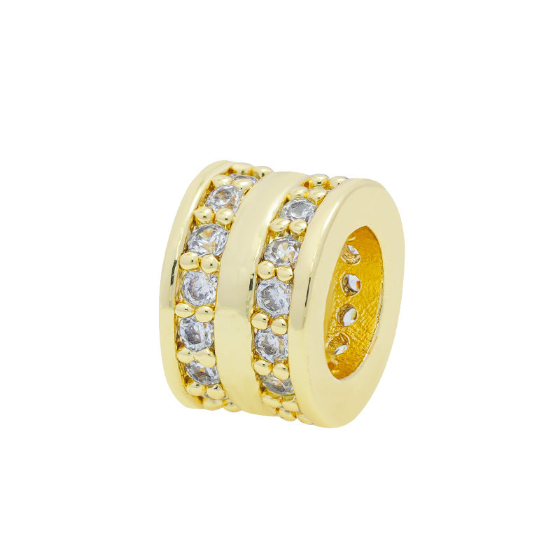 Double Row Zirconium Spacer Braid Rope Bracelet