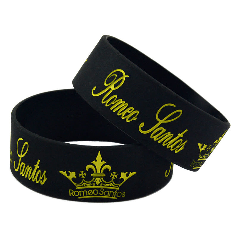 Silicone Fashion Music Hand Strap Trendy Hip Hop Bracelet