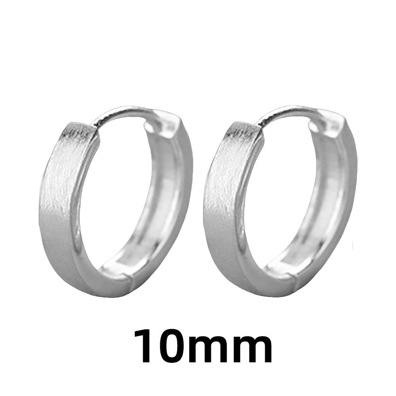 Men's Brushed Frosted Clip Simple Trendy Pu For Couple Sweet Cool Rings
