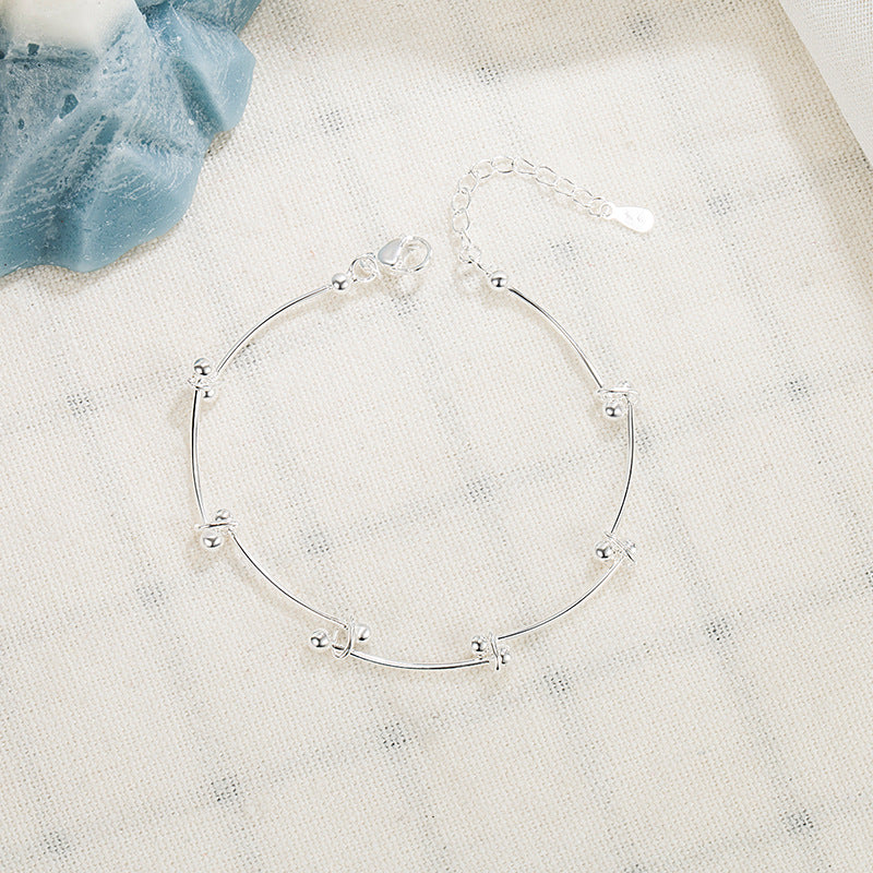 Slouchy Stylish Women's Beanie Knot Design Bracelet