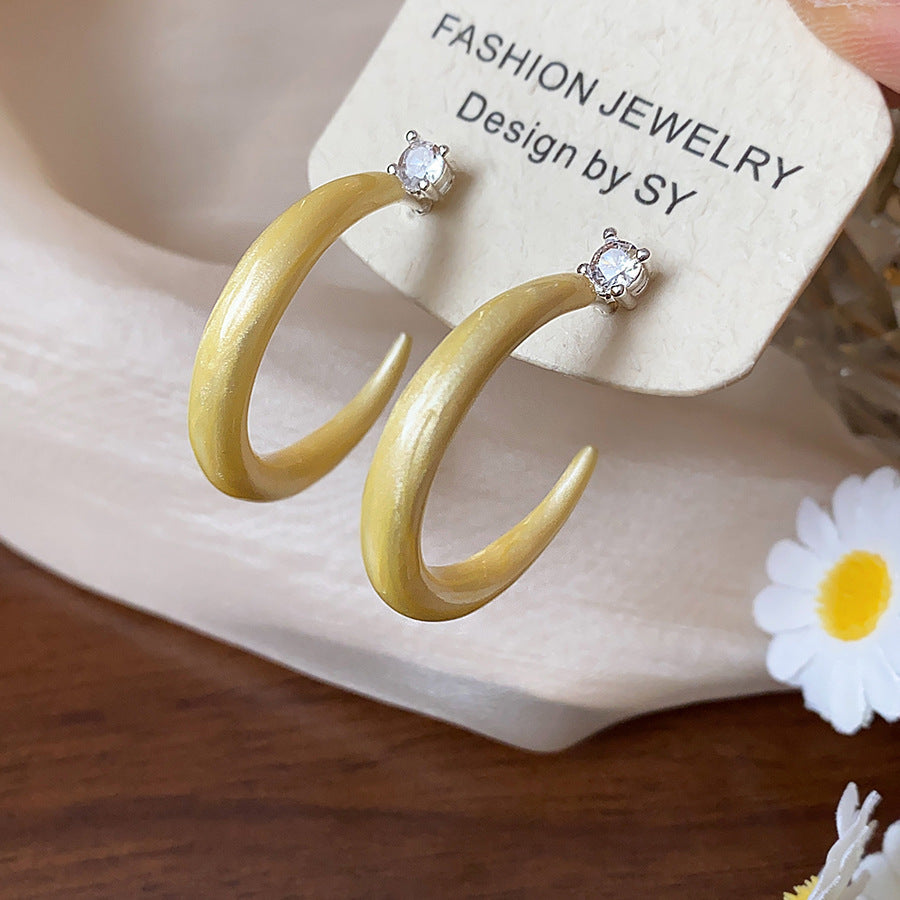 Note Sier Needle Acrylic Stars Summer Earrings
