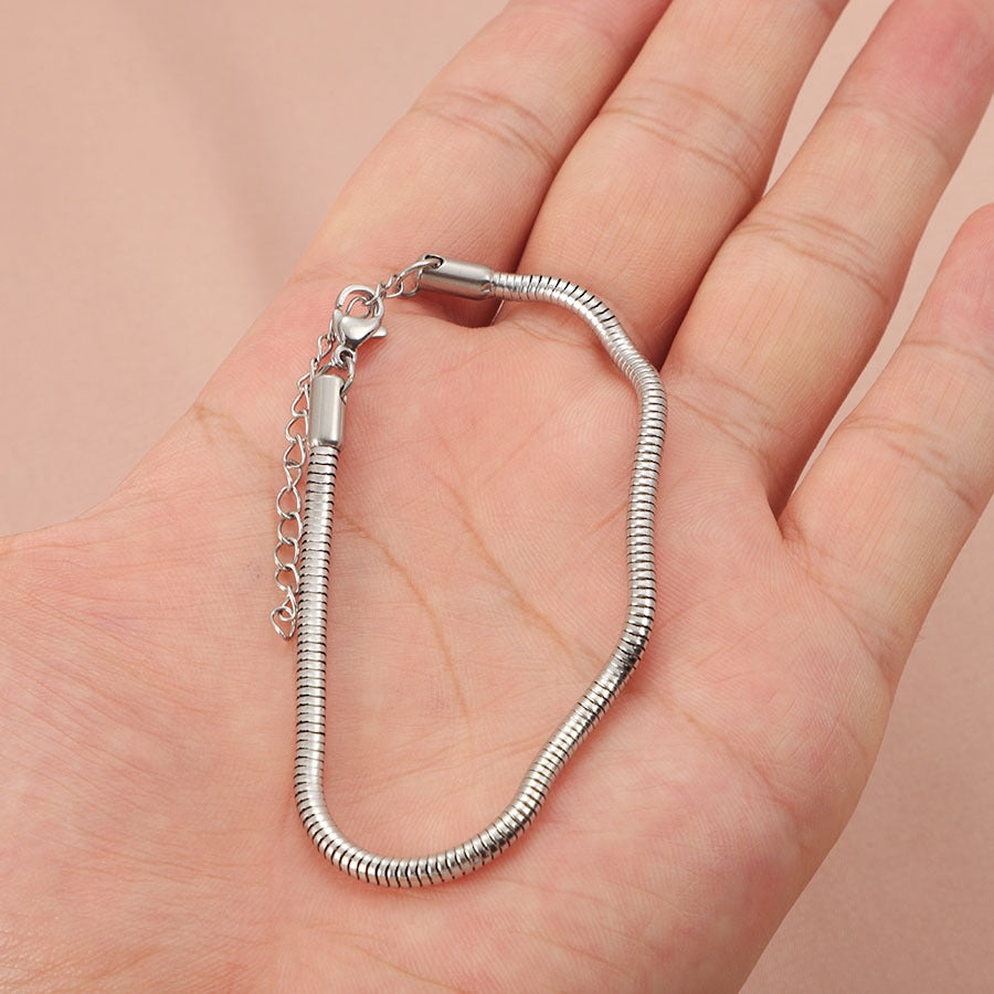 Snake Chain Trendy Simple Stainless Steel Bracelets