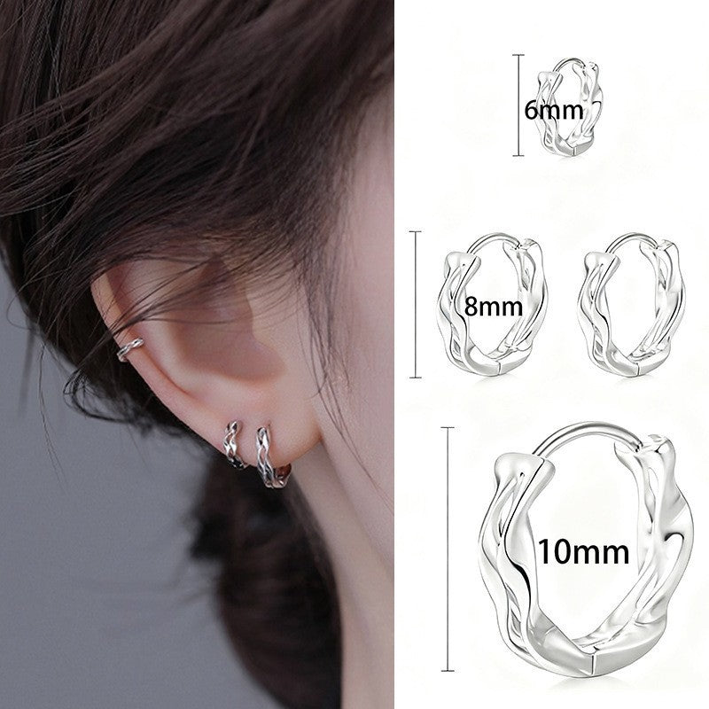 Female Niche Temperament Full Diamond Korean Fashion Bone Advanced Ear Buckle