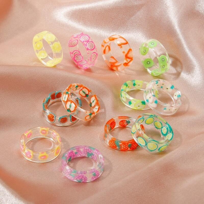 Fashion Creative Personalized Resin Popular Sale Rings