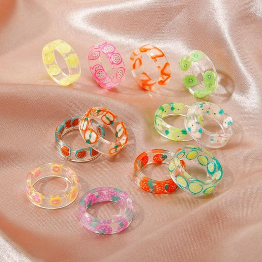 Fashion Creative Personalized Resin Popular Sale Rings