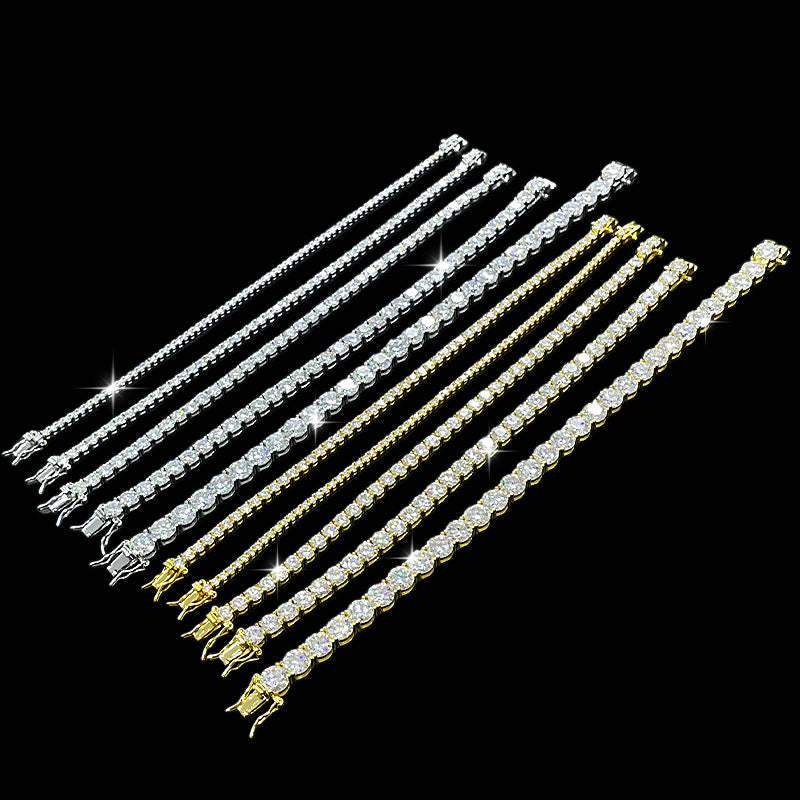 Moissanite Tennis Affordable Luxury Fashion High-grade Hip Hop Bracelet