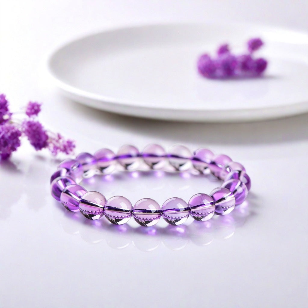 Natural Brazil Amethyst Net Body Crystal Bracelets